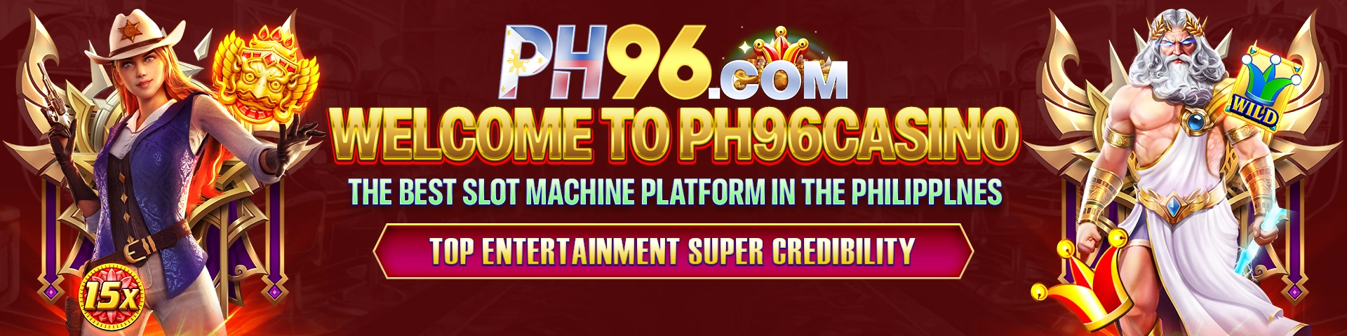 PH96 online casino homepage showing games, bonuses, and mobile app download options