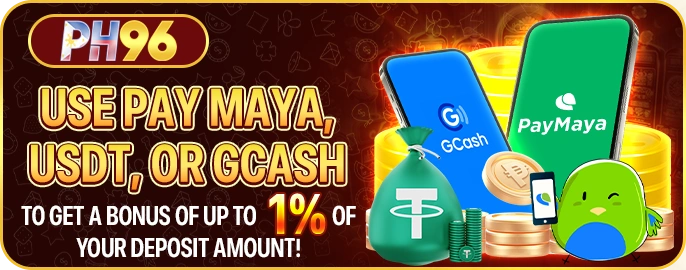 PH96 casino game lobby with various popular game thumbnails displayed on the screen